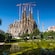 Scaffolding surrounding the La Sagrada in Spain